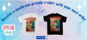 =>2024-09-15: Receive a membrane protein T-shirt with your next order!