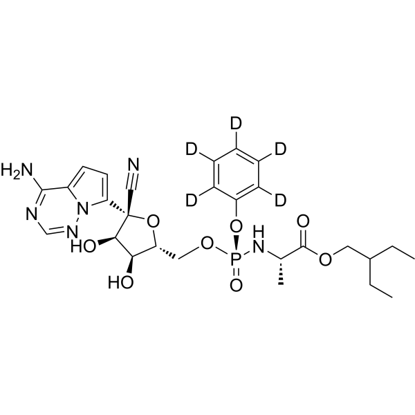 Remdesivir-d<sub>5</sub> Chemical Structure