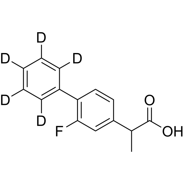 Flurbiprofen-d<sub>5</sub> Chemische Struktur