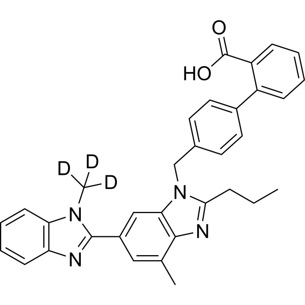 Telmisartan-d<sub>3</sub> Chemische Struktur