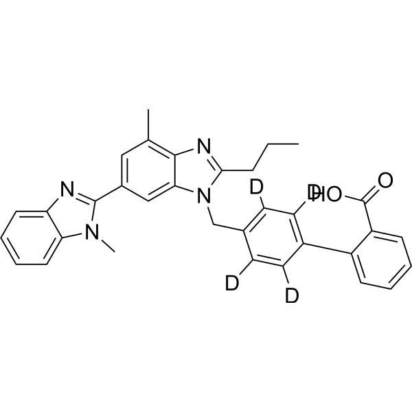 Telmisartan-d<sub>4</sub> Chemische Struktur