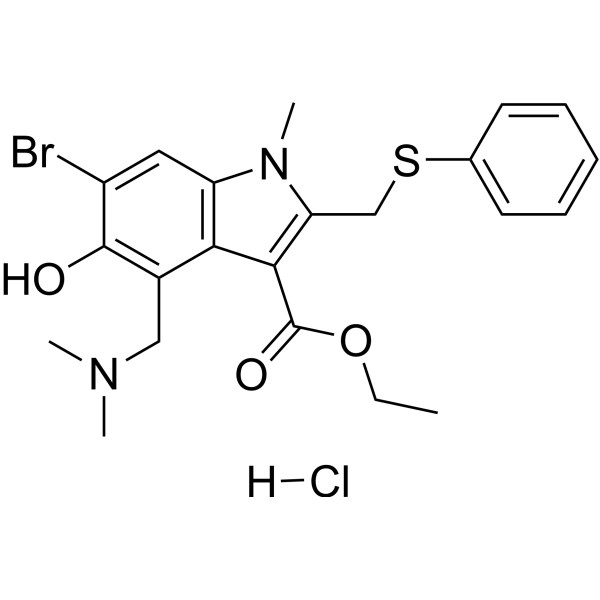 Umifenovir hydrochloride Chemische Struktur