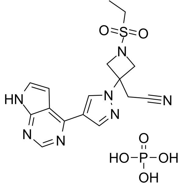 Baricitinib phosphate Chemische Struktur