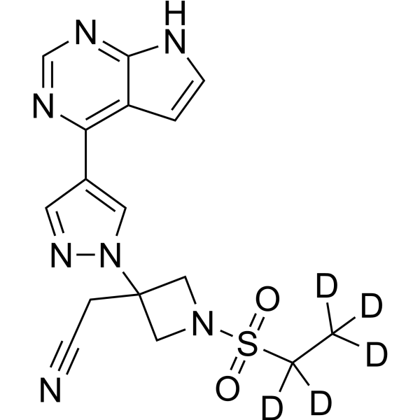 Baricitinib-d<sub>5</sub> Chemische Struktur