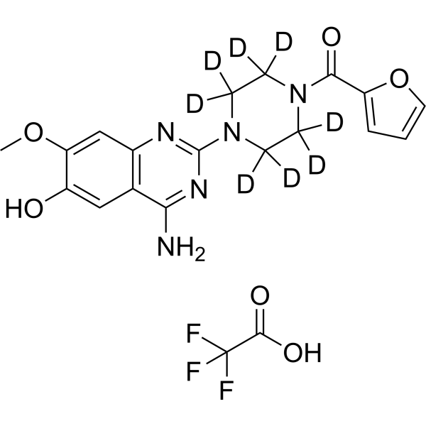 6-O-Desmethylprazosin-d<sub>8</sub> TFA Chemische Struktur