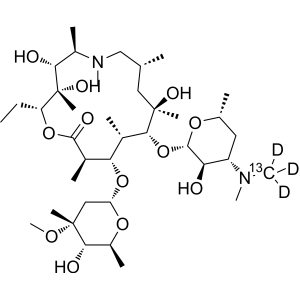 Azithromycin-<sup>13</sup>C,d<sub>3</sub> Chemische Struktur