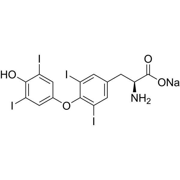 L-Thyroxine sodium Chemische Struktur