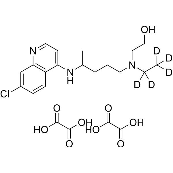 Hydroxychloroquine-d<sub>5</sub> Chemische Struktur