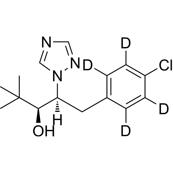 Paclobutrazol-d<sub>4</sub> Chemische Struktur