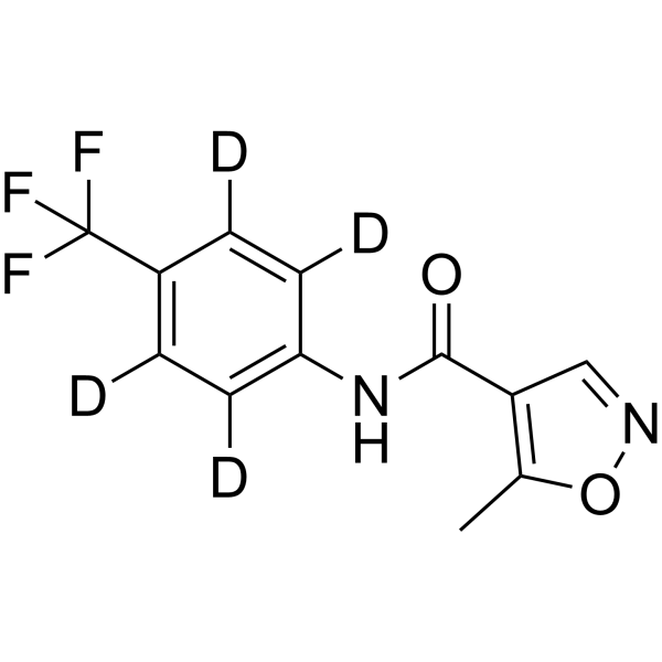 Leflunomide-d<sub>4</sub> Chemische Struktur