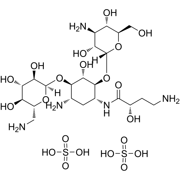 Amikacin disulfate Chemische Struktur