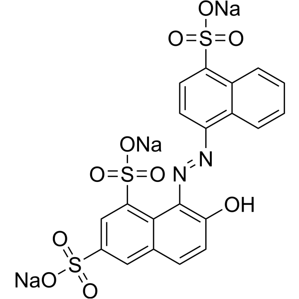 Ponceau 4R Chemische Struktur